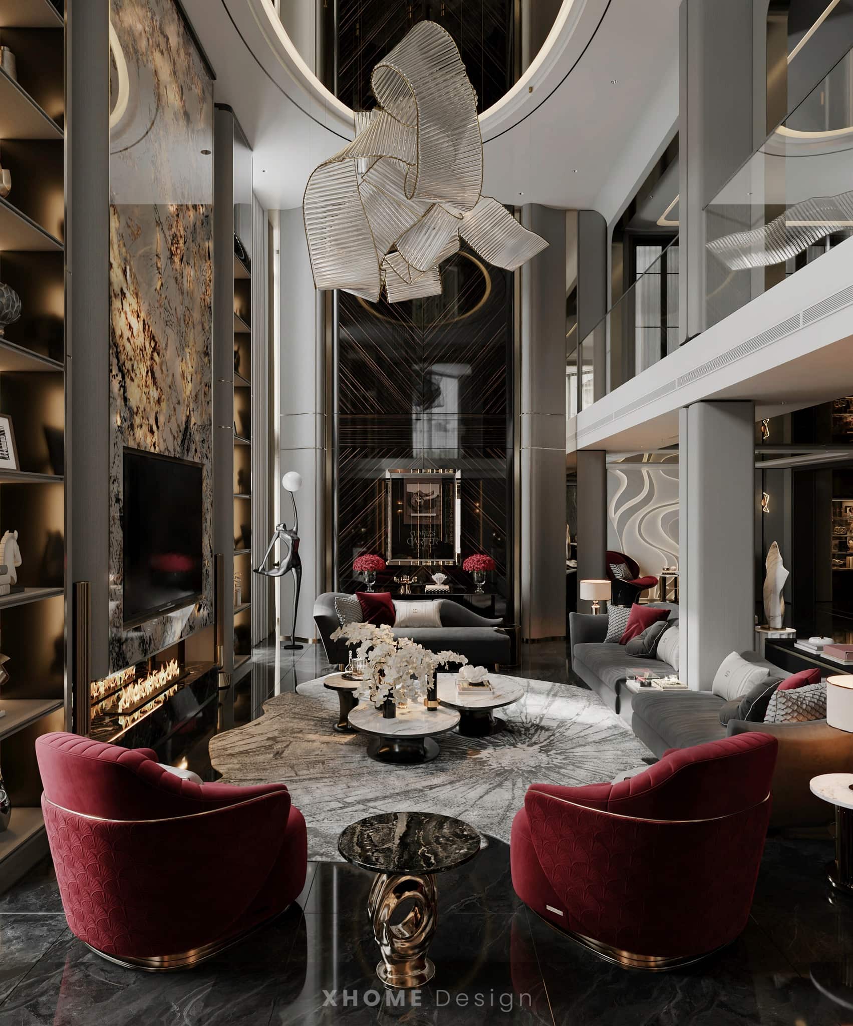 Thiết kế nội thất biệt thự hiện đại luxury Ninh Hiep Villa