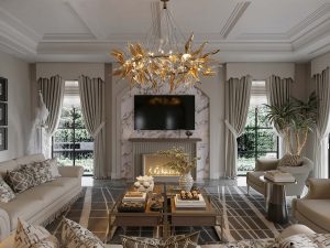 Thiết kế nội thất Villa Vinhomes Bason Tân cổ điển Luxury