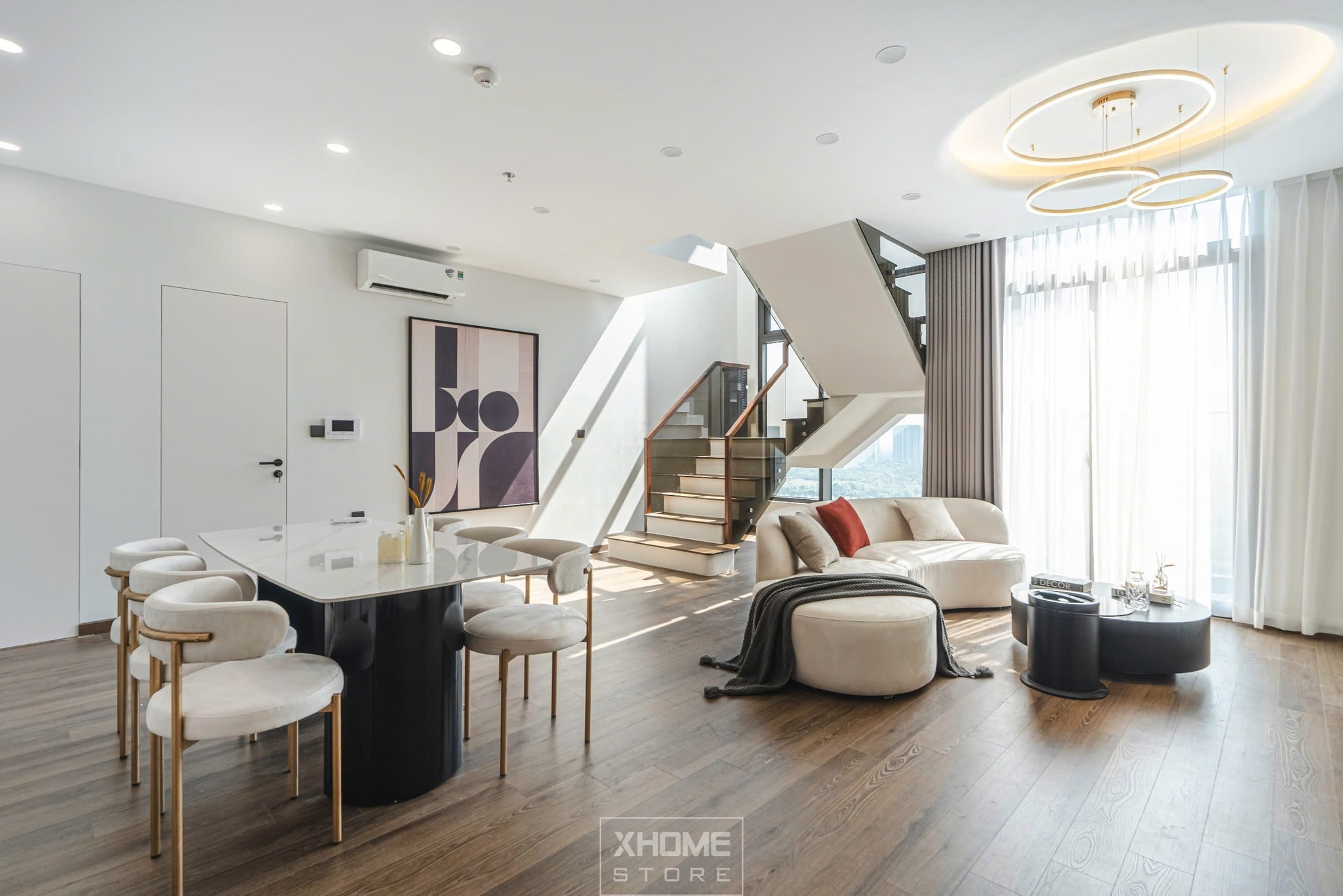 Dự án thi công nội thất căn hộ duplex 2PN diện tích lớn (120m2)