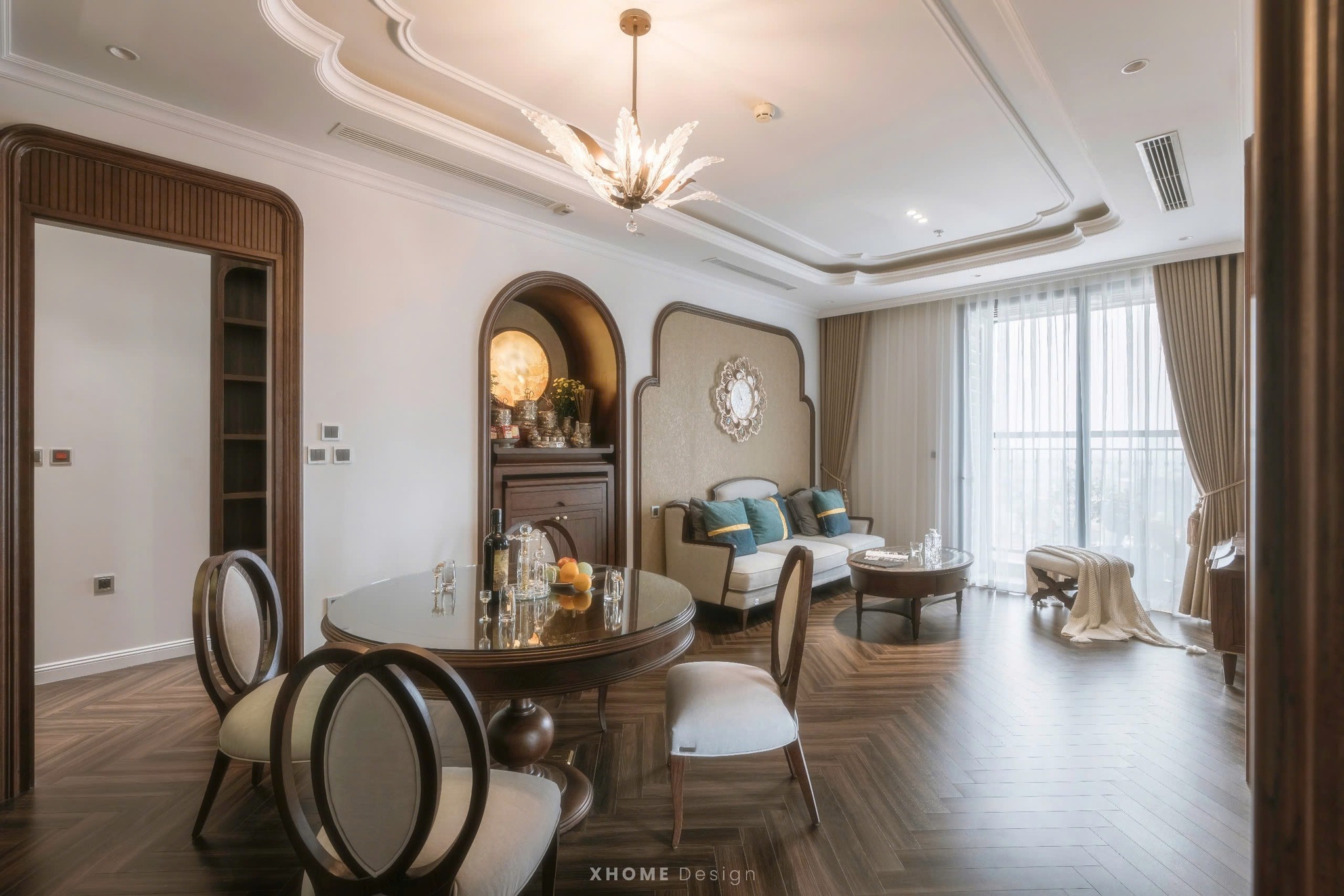 Mẫu thi công nội thất chung cư 2PN diện tích vừa (65m2 - 80m2)