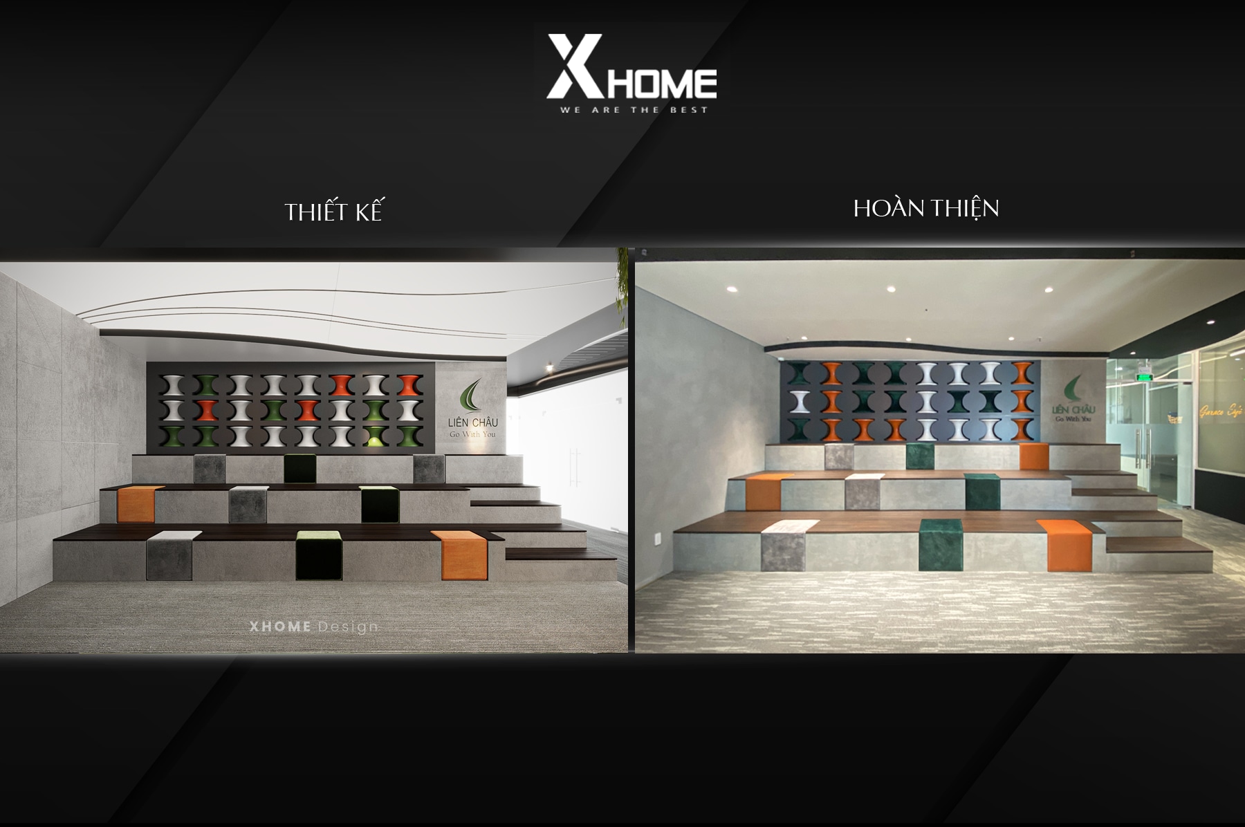 Dịch vụ Thi công Nội thất Showroom trọn gói, chuyên nghiệp, cam kết tiến độ 9 Thi công nội thất showroom cty Dệt Liên Châu