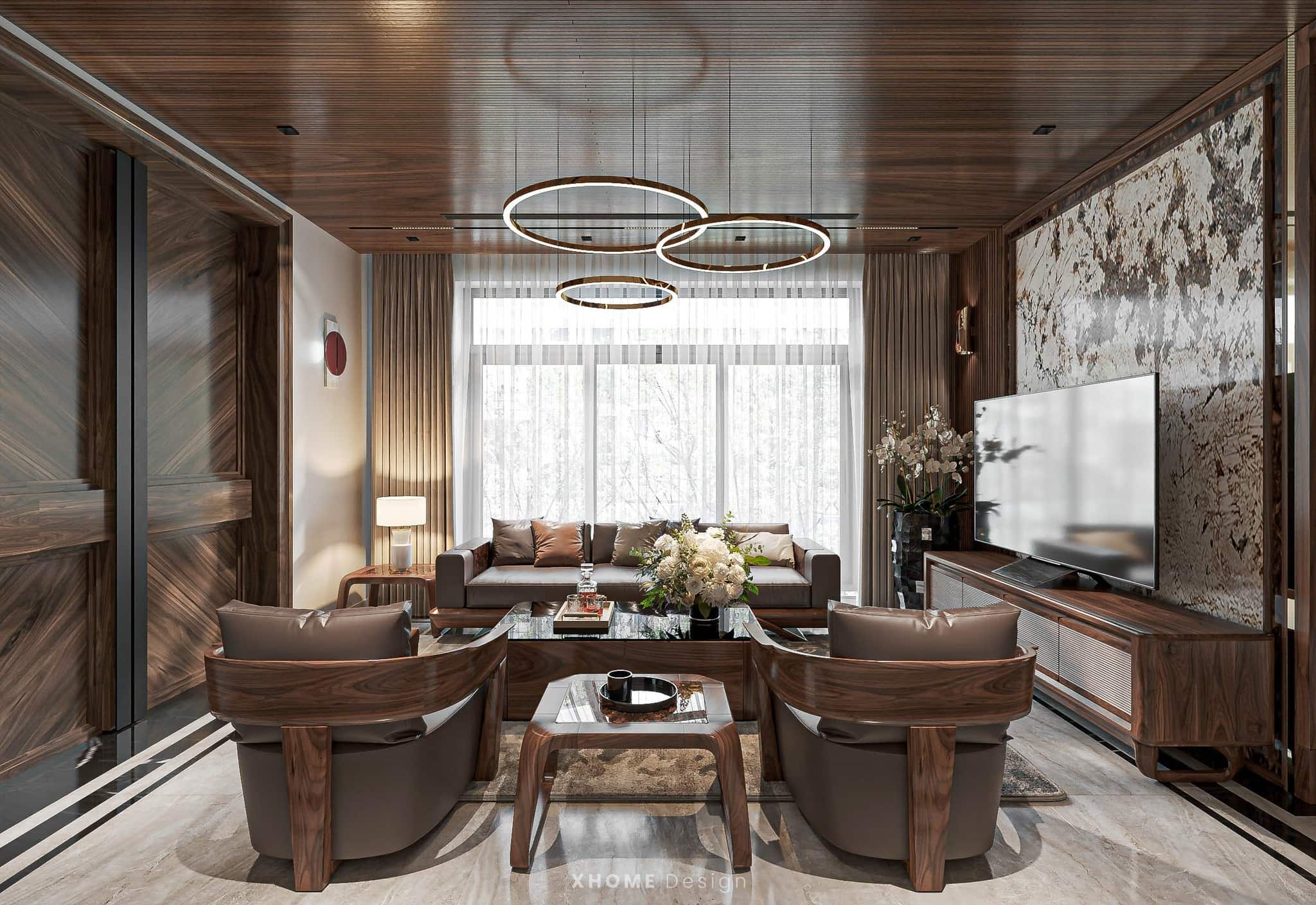 Thi công nội thất gỗ óc chó 2025: Báo Giá & 20+ Mẫu nội thất gỗ óc chó đẹp 2 Vẻ đẹp thẩm mỹ độc bản của gỗ óc chó