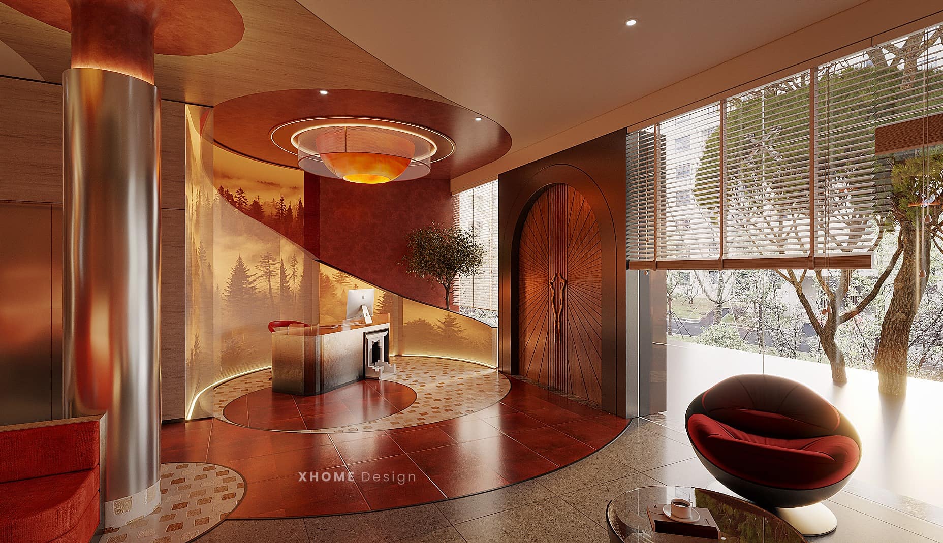 Gạch Mosaic lát sàn phòng khách/sảnh