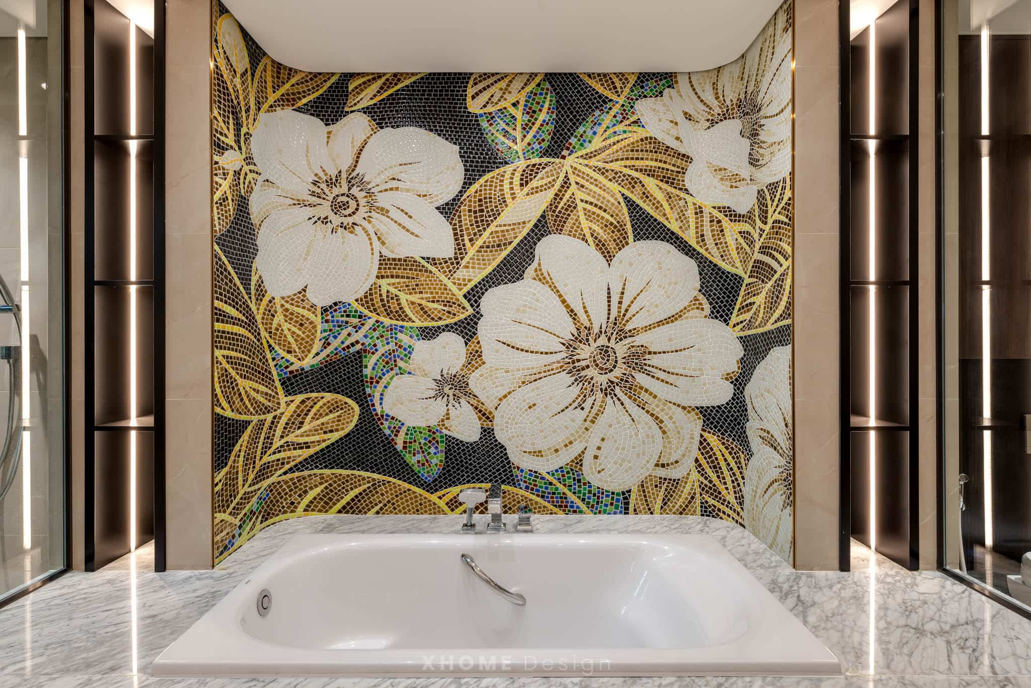 Gạch Mosaic ốp phòng tắm cao cấp