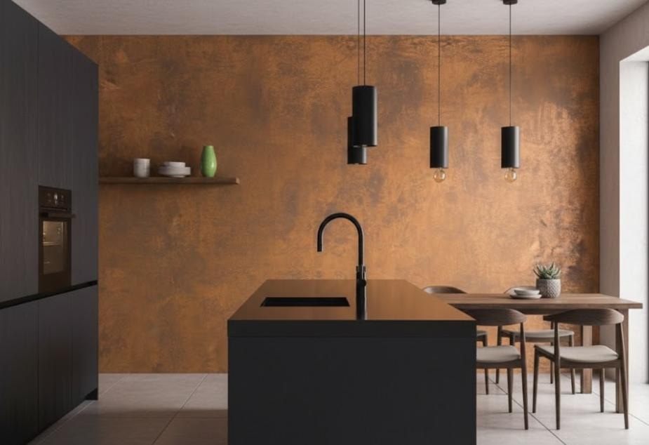 Sơn giả bê tông là gì? Giới thiệu chi tiết về vật liệu sơn giả bê tông 4 Hiệu ứng giả bê tông Mù rỉ sét