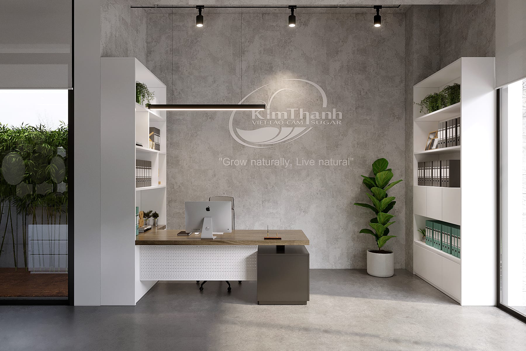 Sơn giả bê tông là gì? Giới thiệu chi tiết về vật liệu sơn giả bê tông 2 Hiệu ứng sơn giả bê tông Màu đơn