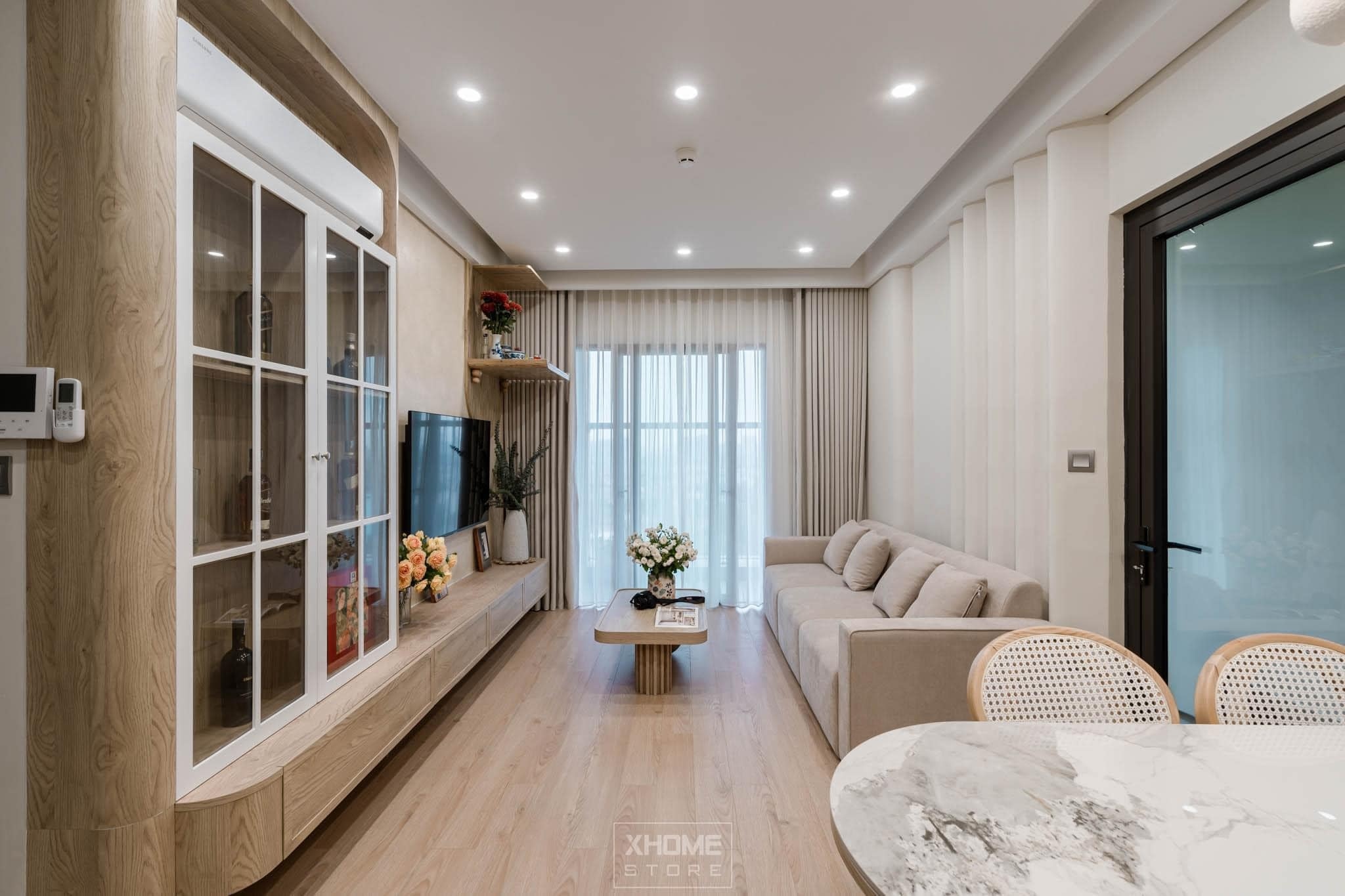 Gỗ công nghiệp là gì? Phân loại và ứng dụng trong thi công nội thất 13 Kệ Tivi gỗ công nghiệp