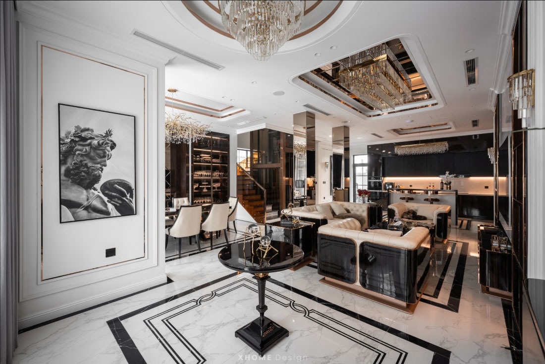 Thi công nội thất tân cổ điển: Báo giá & công trình thực tế 7 Thi công nội thất biệt thự tân cổ điển