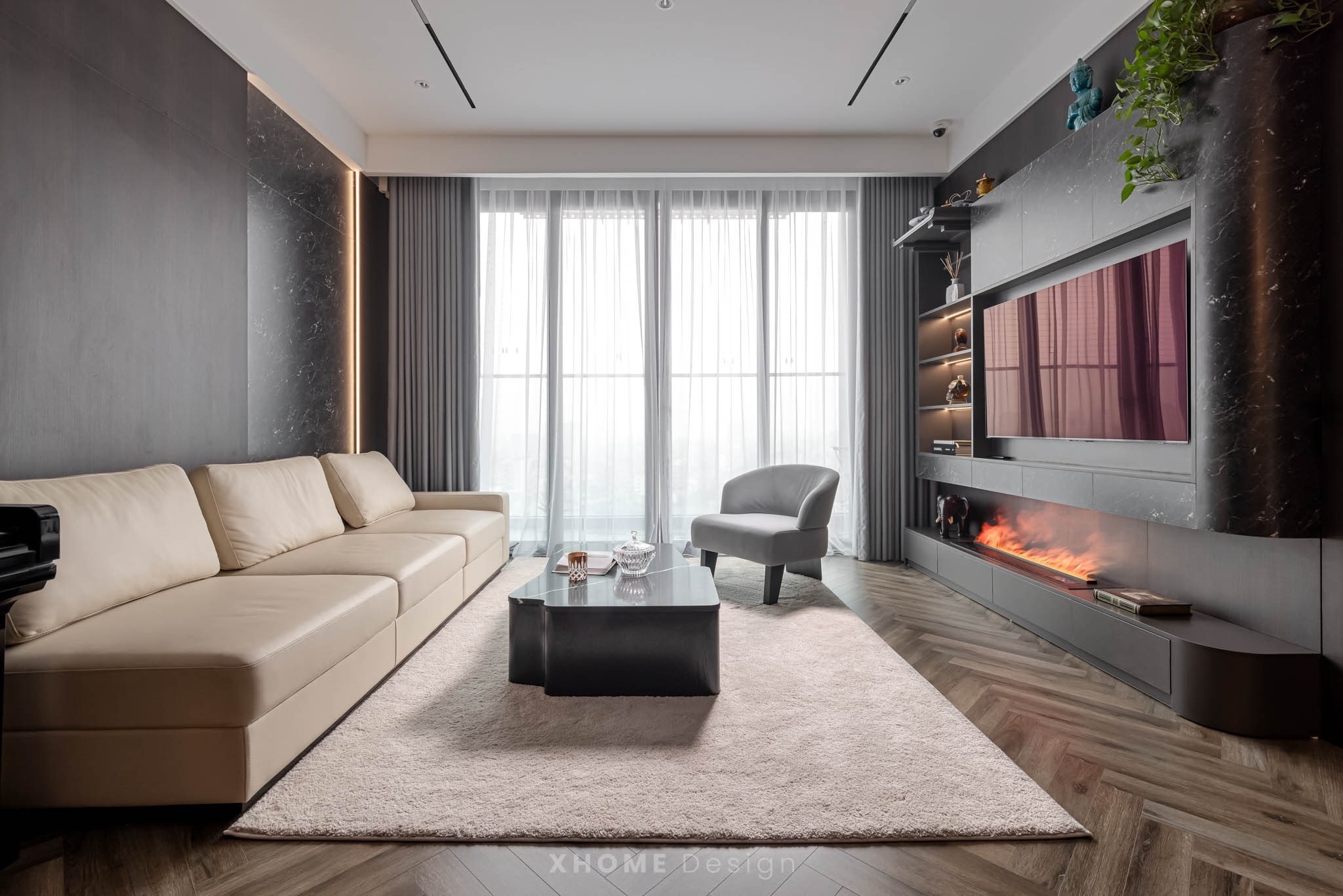 Thi công nội thất gỗ công nghiệp phong cách Hiện đại