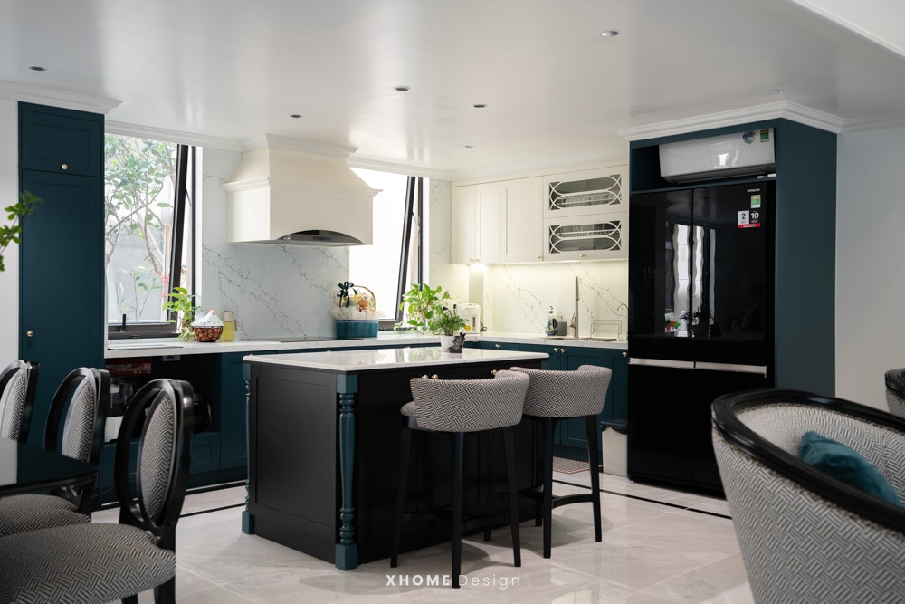 Thi công nội thất gỗ công nghiệp phong cách Indochine