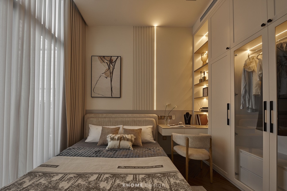 Thi công nội thất gỗ công nghiệp phong cách Luxury