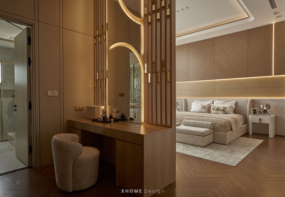 Thi công nội thất gỗ công nghiệp phong cách Luxury