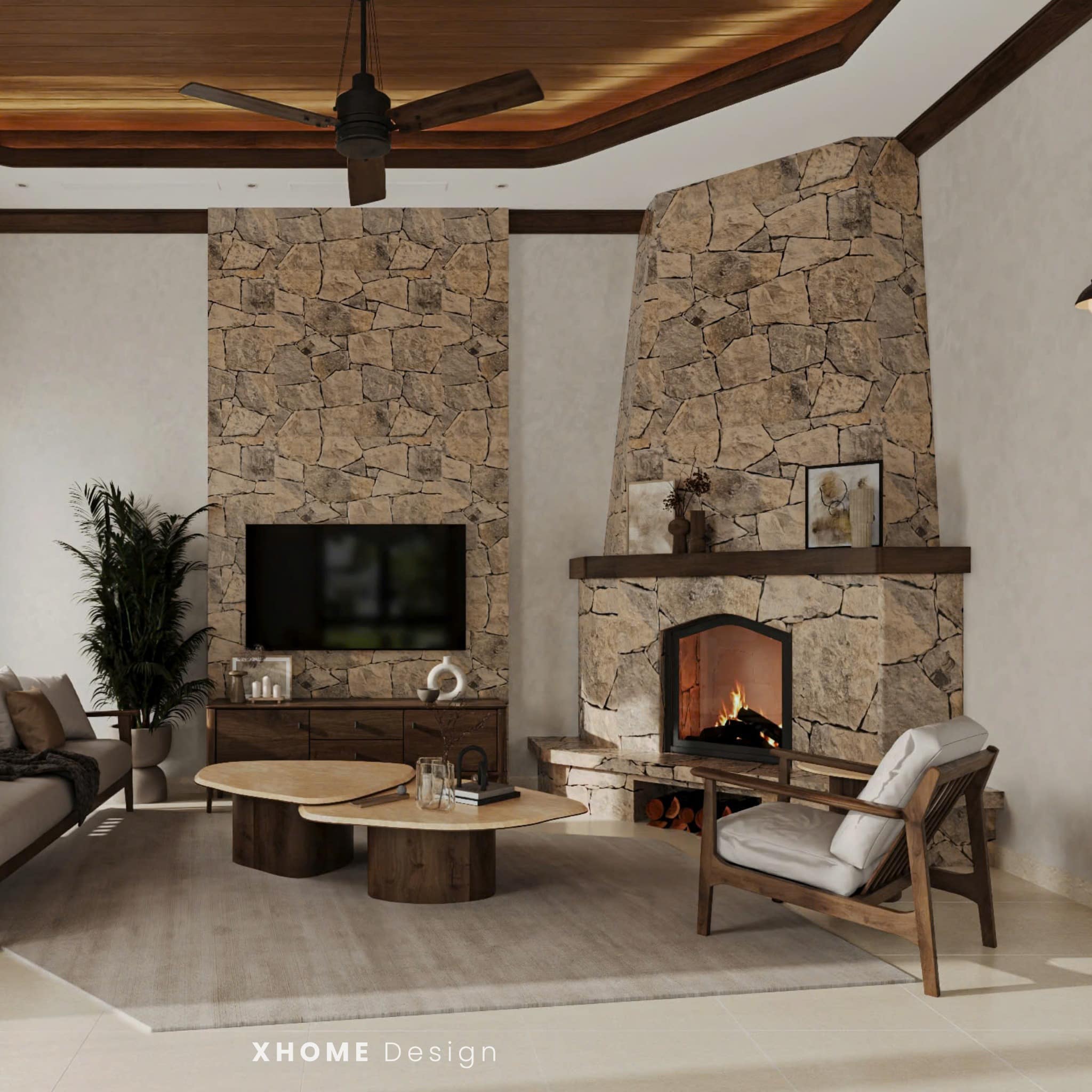 Thiết kế biệt thự phong cách Rustic TT Villa