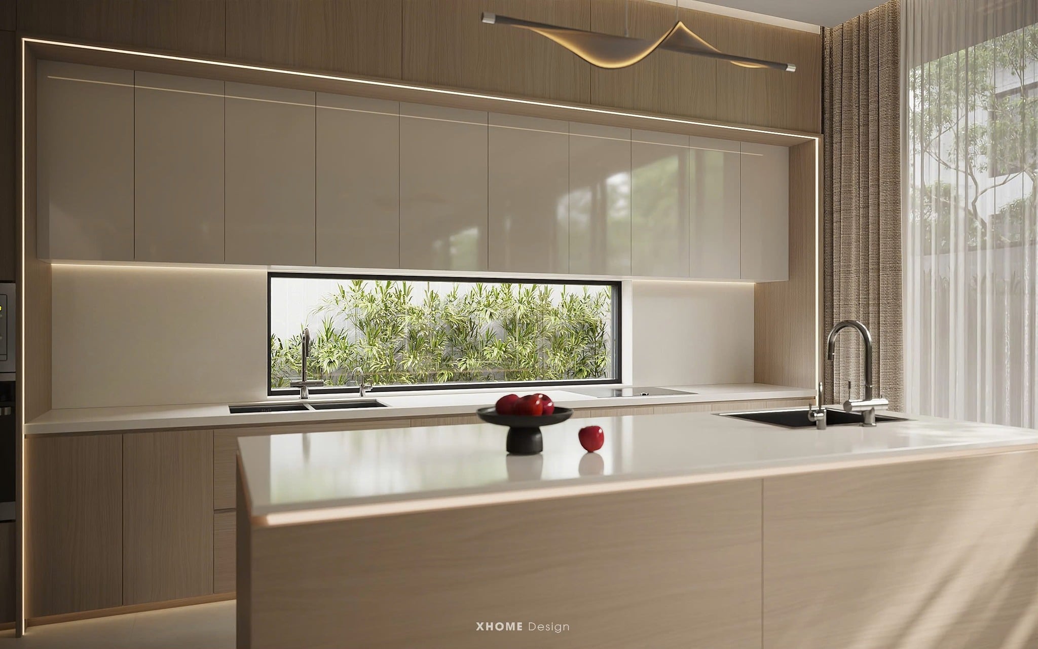 Gỗ công nghiệp là gì? Phân loại và ứng dụng trong thi công nội thất 11 Tủ bếp gỗ công nghiệp