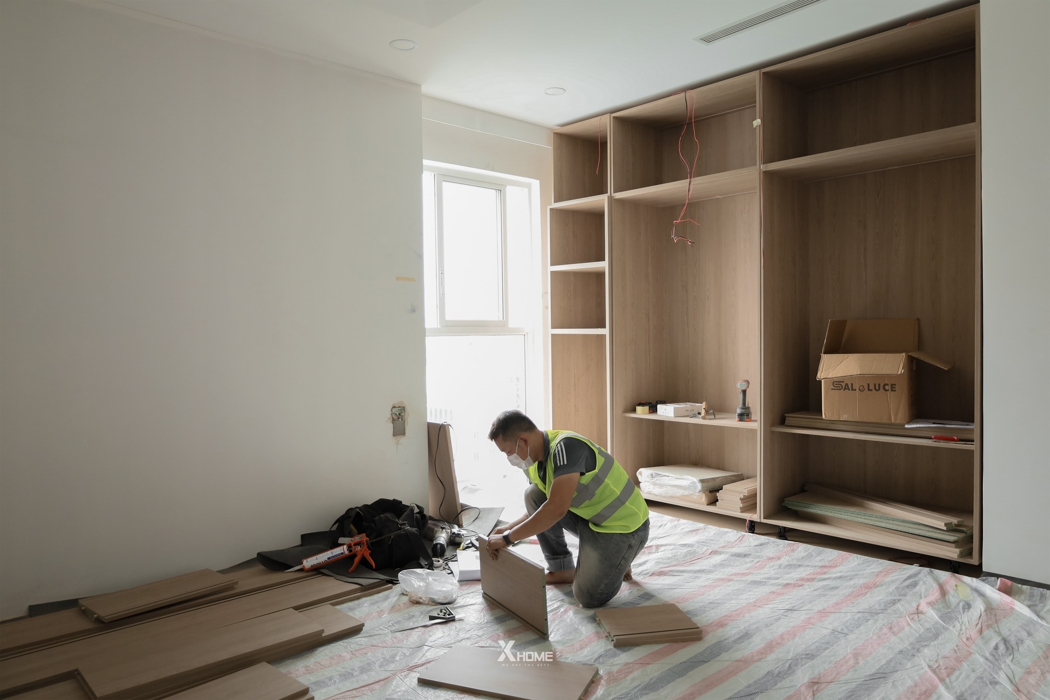 XHOME Sài Gòn thi công nội thất gỗ công nghiệp 