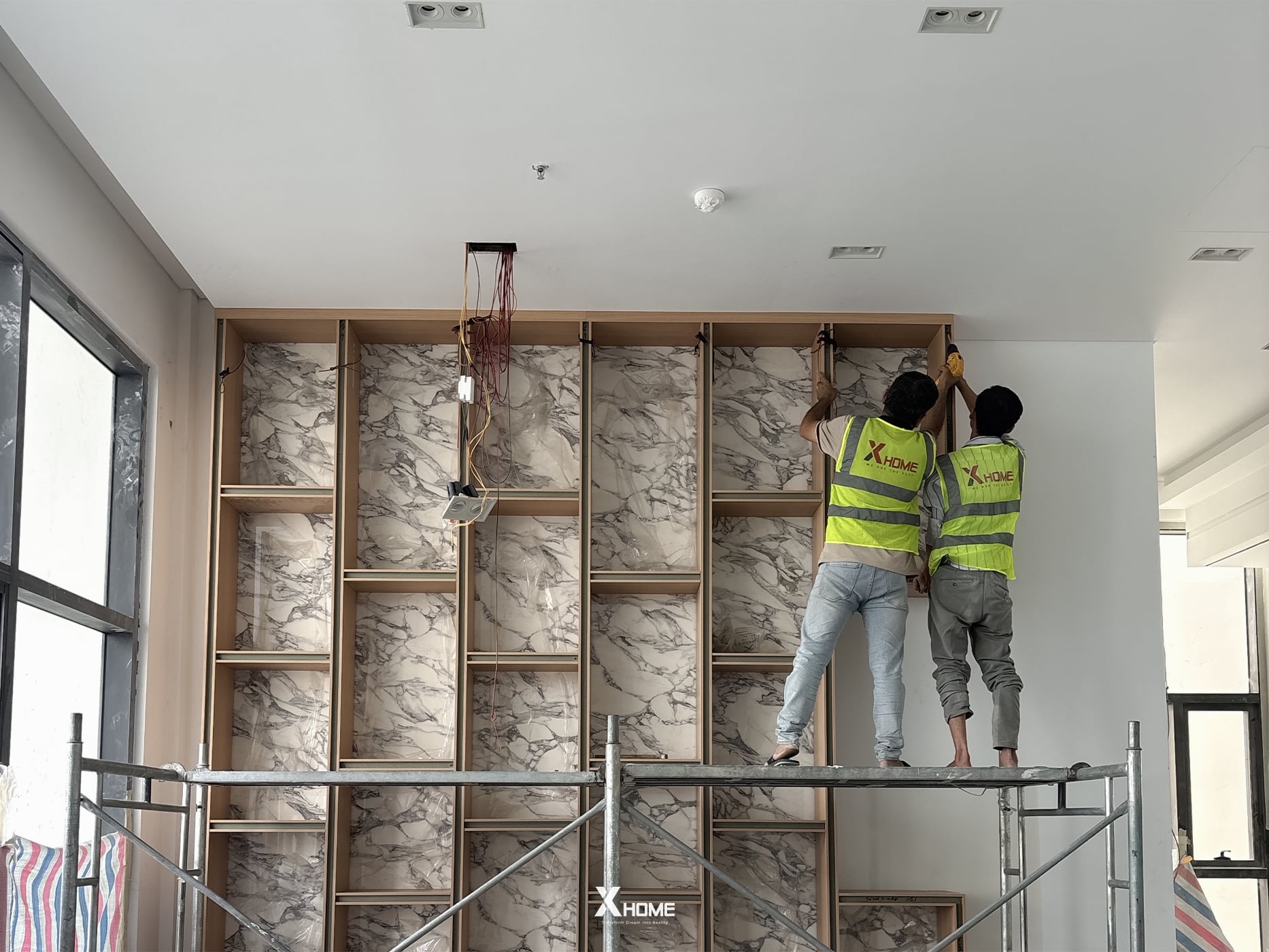 Dịch vụ Thi công Nội thất Penthouse trọn gói, cao cấp 4 Thi công đồ nội thất liền tường căn hộ Penthouse