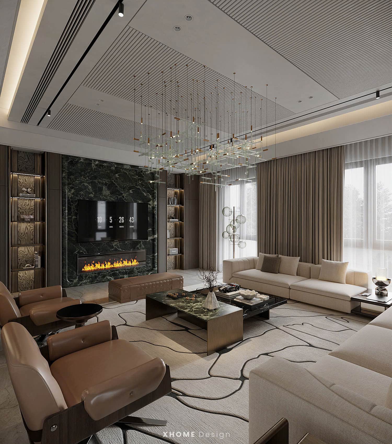 Thiết kế nội thất biệt thự Vinhomes Co Loa Villa phong cách Modern Luxury