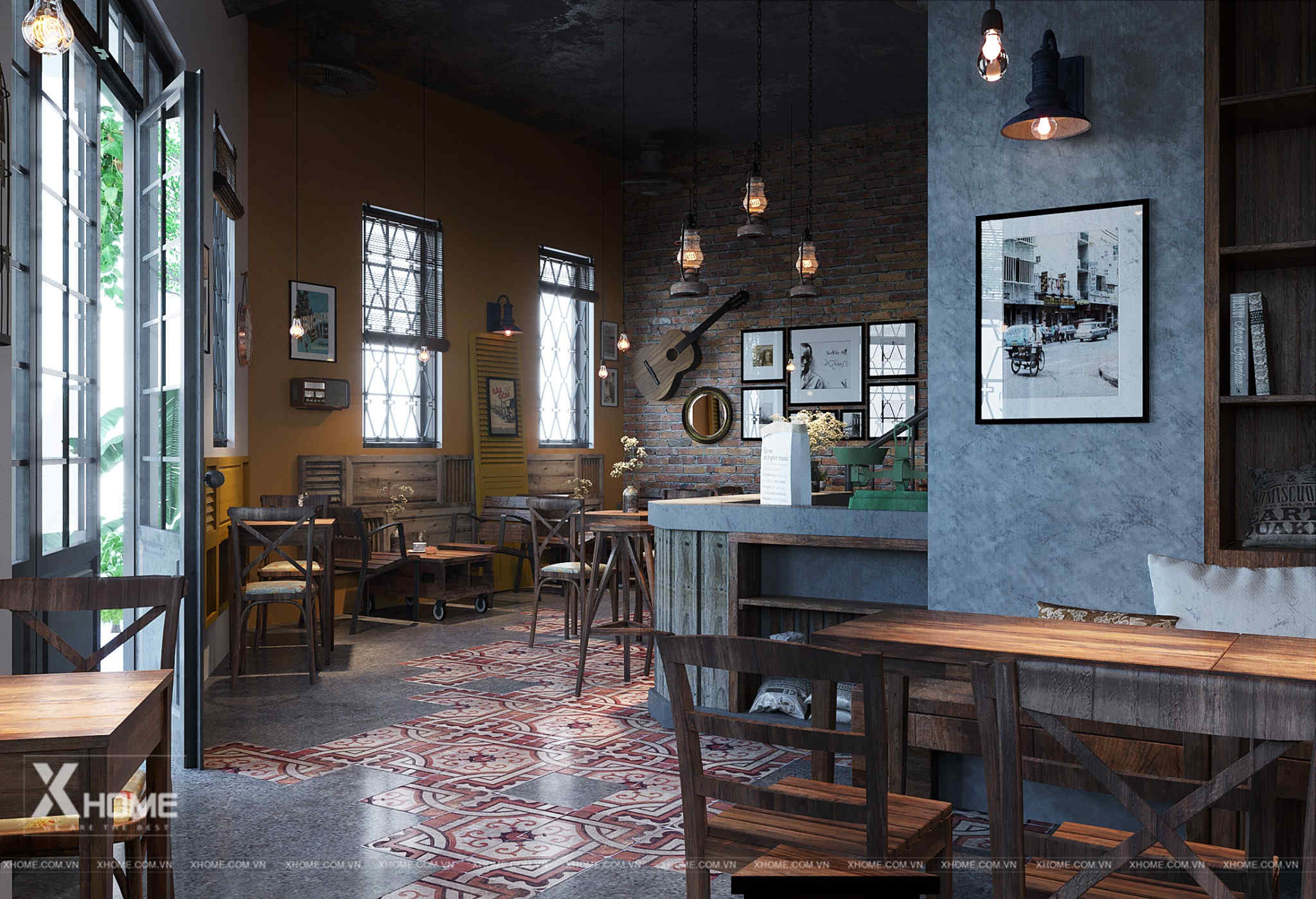 Bí Quyết Thiết Kế Và Thi Công Nội Thất Quán Cafe Thu Hút Khách Hàng 4