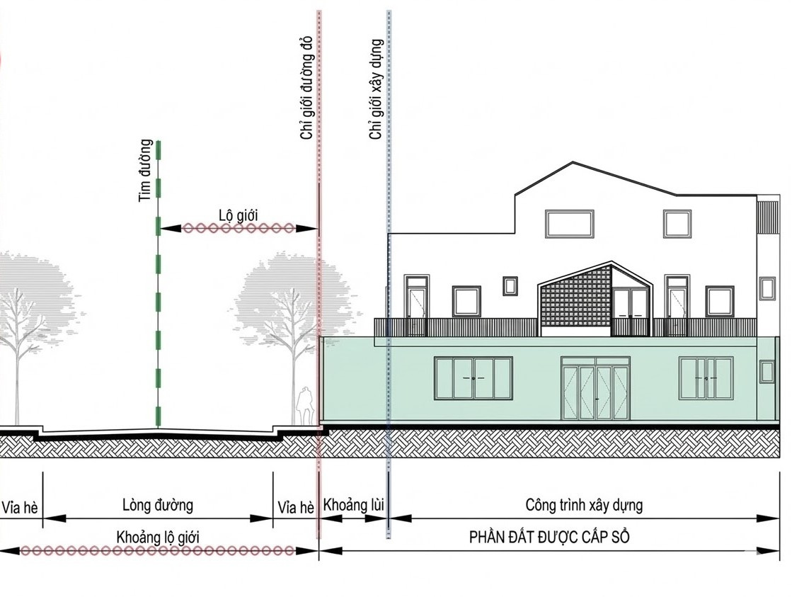 Quy định chỉ giới xây dựng biệt thự