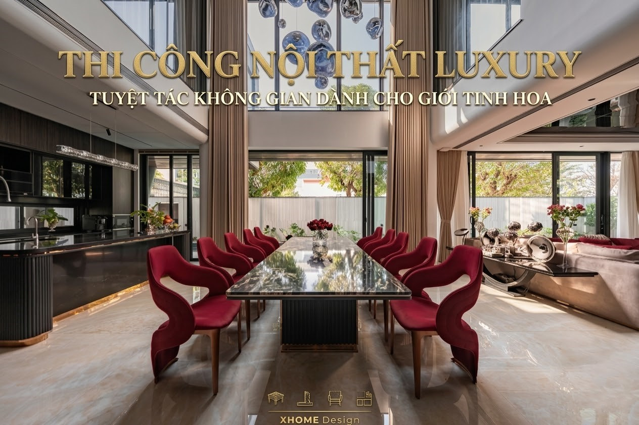 Thi Công Nội Thất Luxury: Tuyệt Tác Không Gian Dành Cho Giới Tinh Hoa