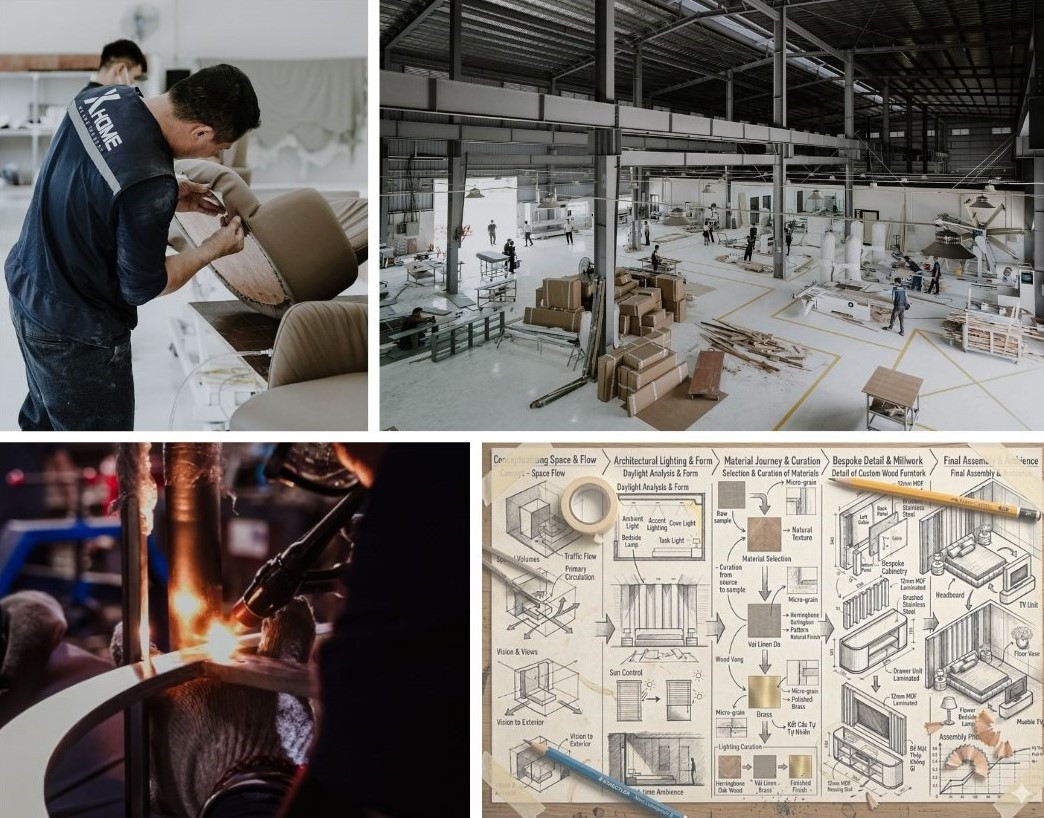 Thi Công Nội Thất Nhà Phố 5 Tầng: Giải Pháp Nâng Tầm Không Gian Sống Đẳng Cấp 9