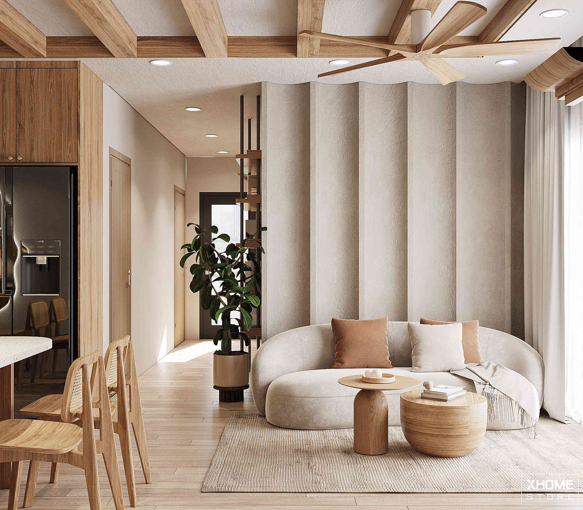 Thi Công Nội Thất Wabi Sabi Trọn Gói – Báo Giá & Giải Pháp Kỹ Thuật