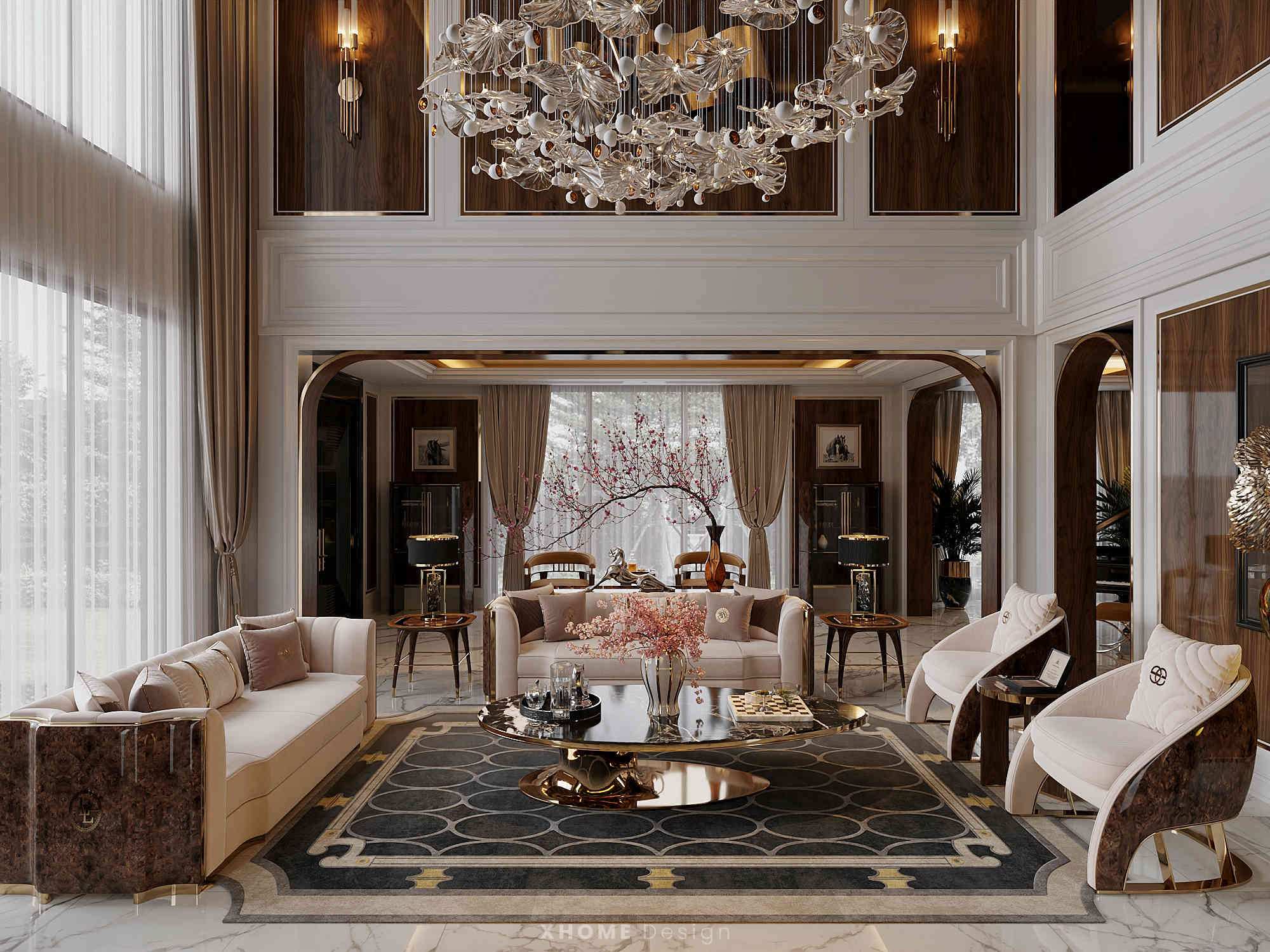 Thiết kế nội thất biệt thự hiện đại luxury Vinhomes Riverside Villa