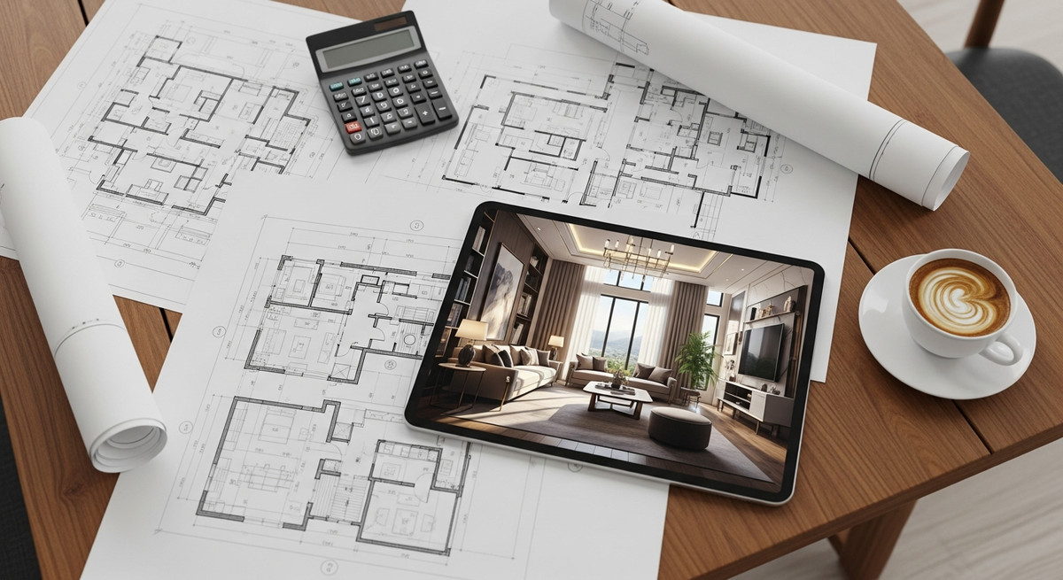 9+ lưu ý khi thi công nội thất biệt thự quan trọng nhất (tránh mất tiền oan) 2 Chốt kỹ bản vẽ thiết kế và dự toán chi phí