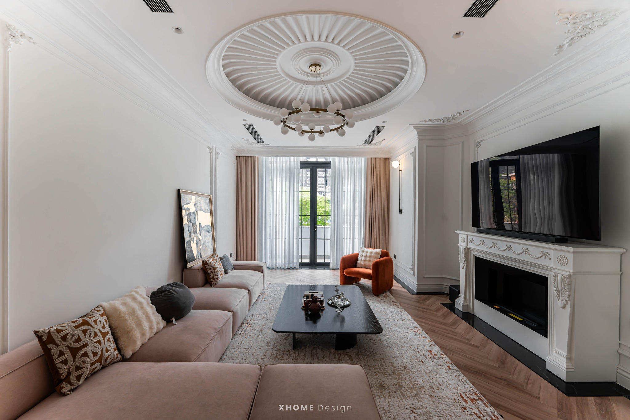 Price Quote for High-End, Complete Interior Design and Construction for Townhouses (Package 6) Interior design project for a neoclassical-style townhouse villa (project 3).