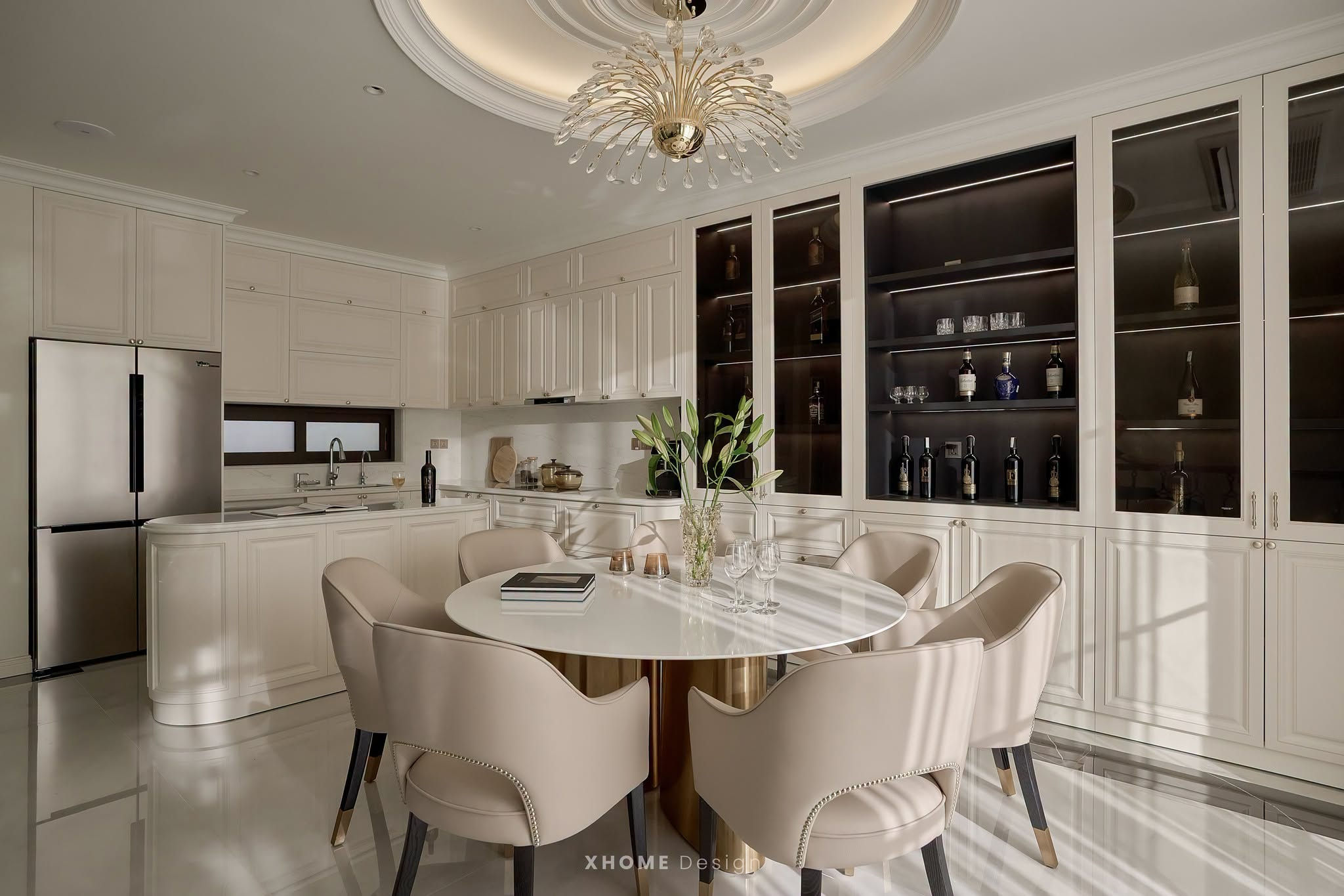 Thi Công Nội Thất Nhà Bếp Biệt Thự: Giải Pháp Không Gian Đẳng Cấp, Xứng Tầm 18 Mẫu thi công nội thất bếp biệt thự đẳng cấp 1
