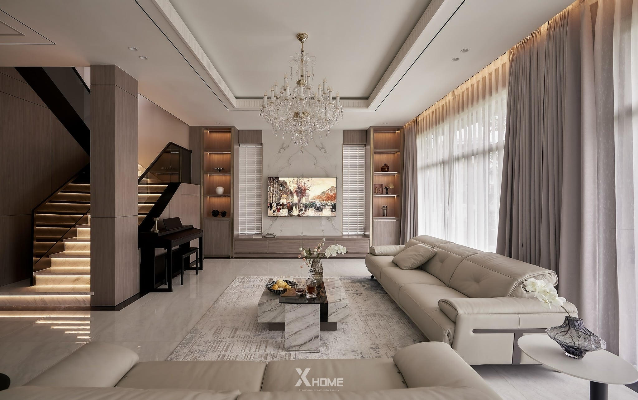 Báo Giá & Mẫu Thi Công Nội Thất Biệt Thự Hiện Đại Đẳng Cấp XHOME 3 Mẫu thi công nội thất biệt thự đơn lập hiện đại siêu sang - Zeitgeist Villa Nhà Bè 2
