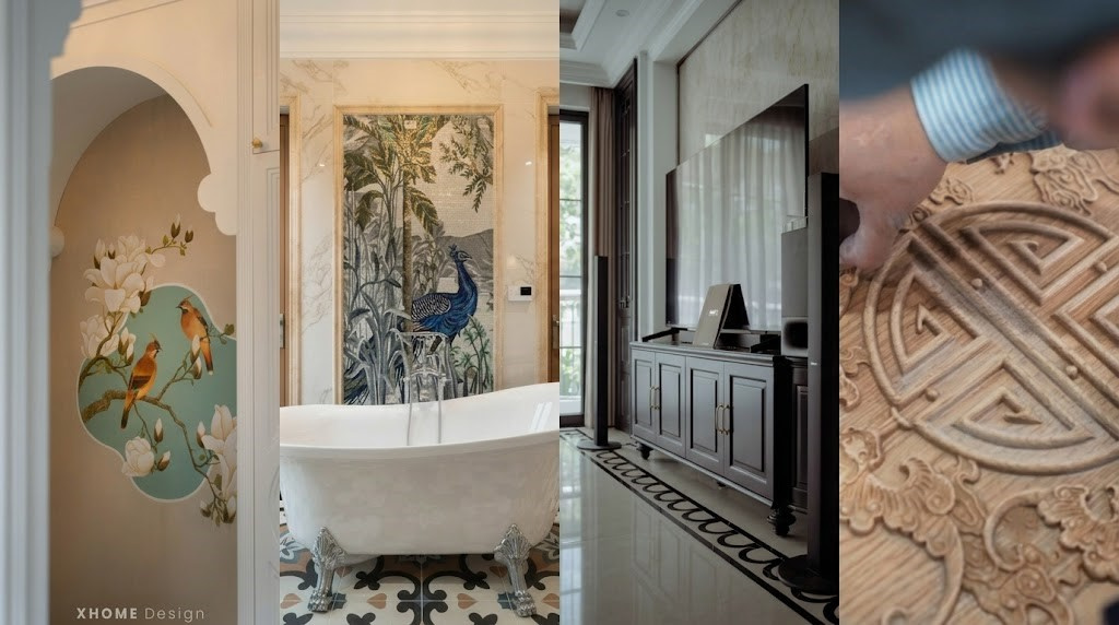 Thi Công Nội Thất Biệt Thự Indochine: Nét Đẹp Hoài Cổ Giao Thoa Hiện Đại 2 Những đặc điểm nhận diện biệt thự Indochine