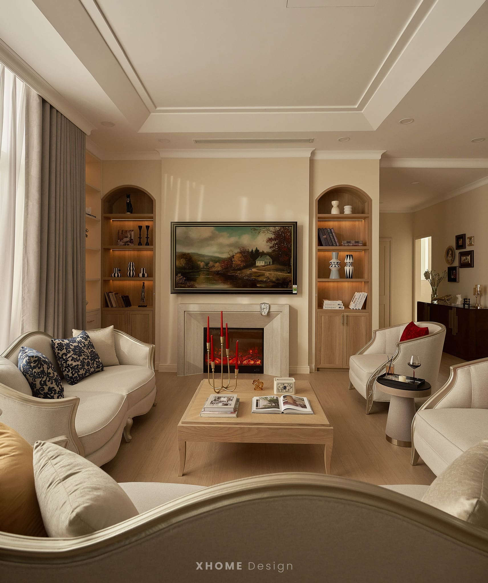 Thi Công Nội Thất Biệt Thự Luxury: Kiến Tạo Không Gian Sống Thượng Lưu 12 Thi công nội thất biệt thự phong cách Đồng quê Luxury 2