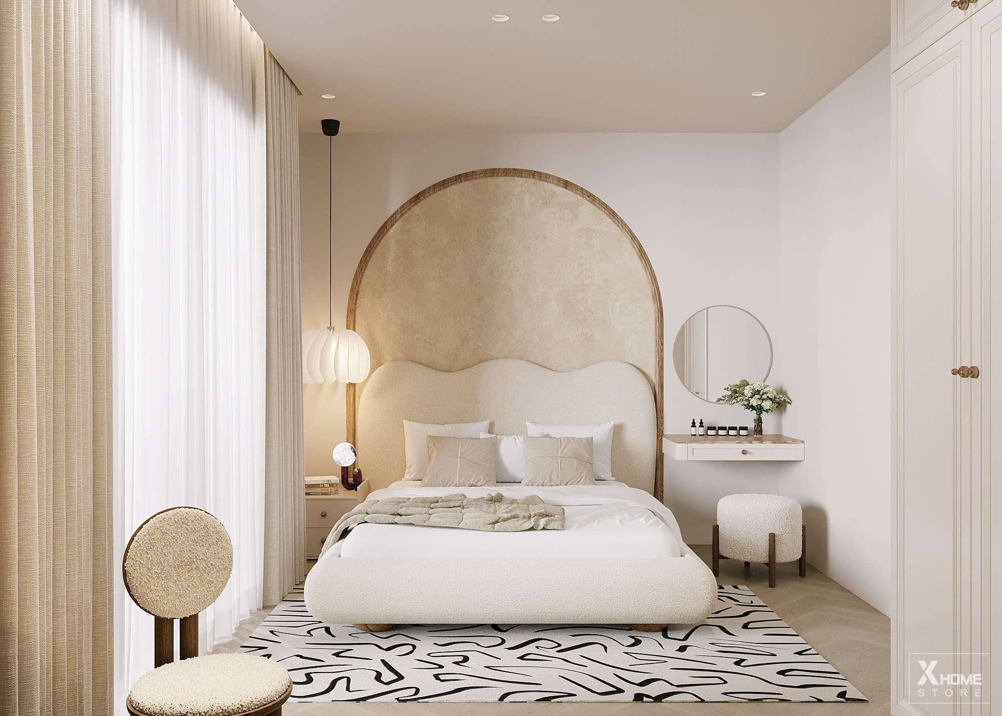 Thi Công Nội Thất Biệt Thự Wabi Sabi: Đánh Thức Vẻ Đẹp Nguyên Bản 7 Thi công nội thất biệt thự Wabi Sabi - Phòng bếp và phòng ăn 2