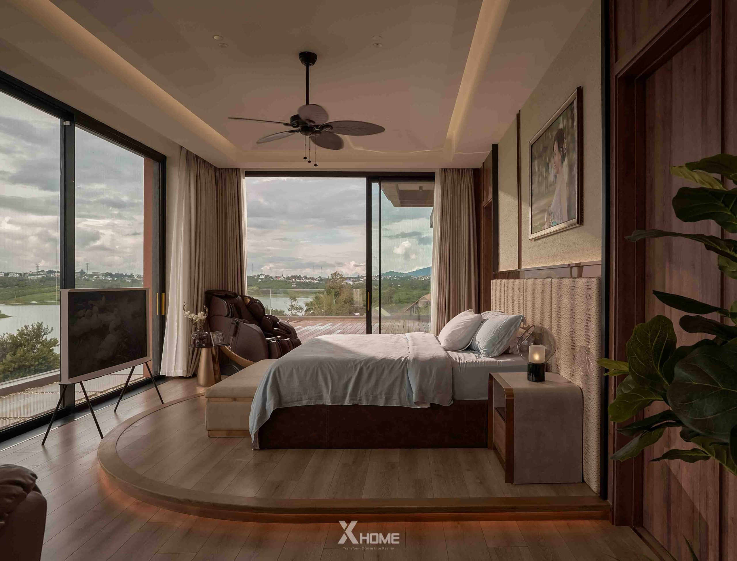 Báo Giá & Mẫu Thi Công Nội Thất Biệt Thự Hiện Đại Đẳng Cấp XHOME 17 Thi công nội thất Phòng ngủ Master
