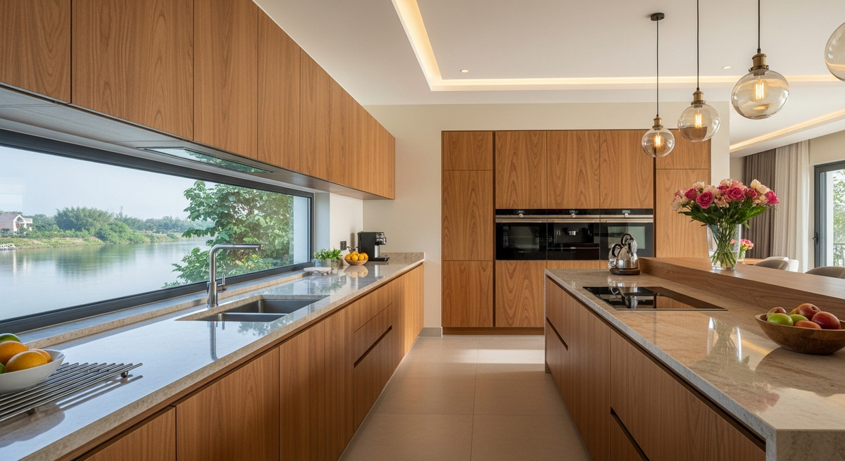 Kiến thức lựa chọn cốt gỗ công nghiệp chịu ẩm cho villa ven sông tối ưu