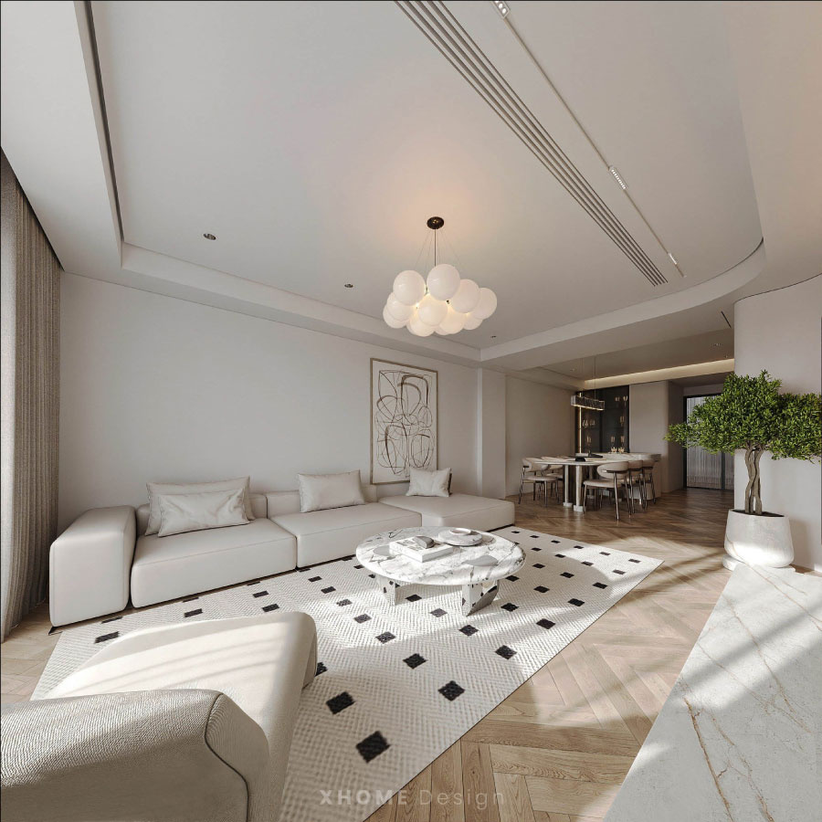 19+ mẫu thiết kế nội thất nhà phố 16x5m (5x16m) đẹp, tối ưu công năng 7 Không gian Tối giản (Minimalism) tinh tế
