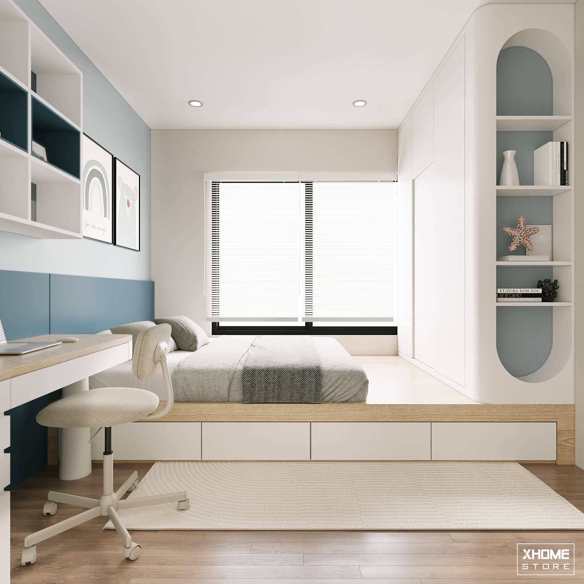 20+ Mẫu thiết kế nội thất nhà phố 4x14m đẹp, tối ưu không gian và chi phí 3 Lựa chọn vật liệu và đồ nội thất thông minh trong thiết kế nội thất nhà phố 4x14m