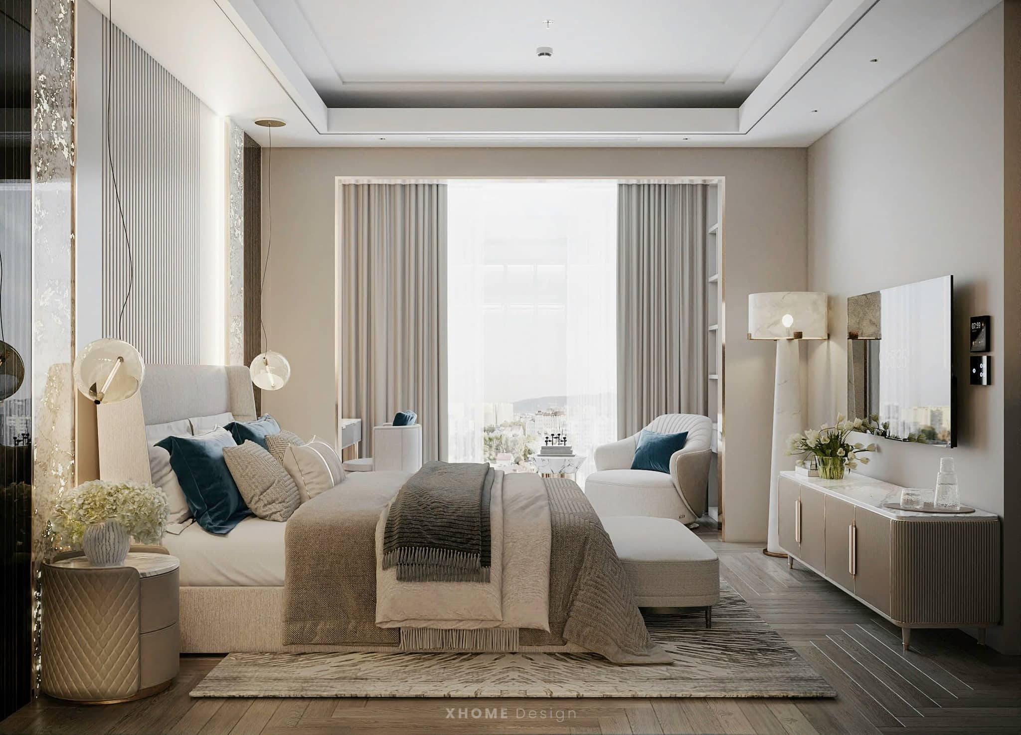 Mẫu thiết kế nội thất nhà phố 4 tầng 5x20m