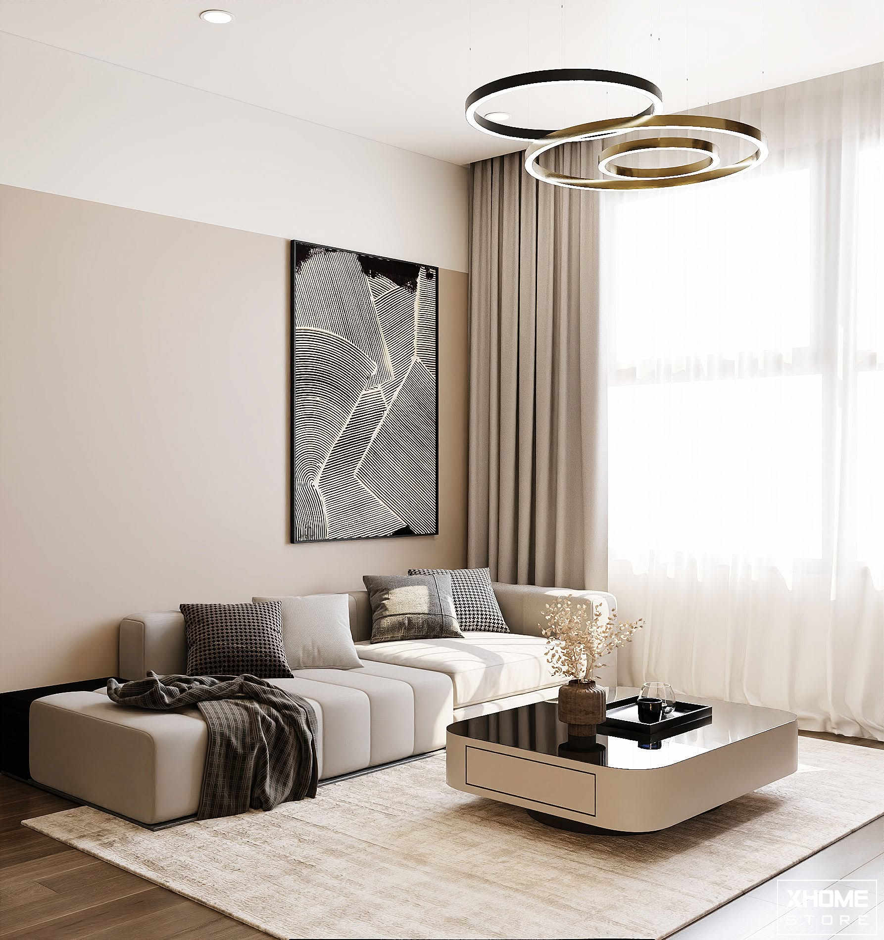 20+ Mẫu thiết kế nội thất nhà phố 4x14m đẹp, tối ưu không gian và chi phí 6 Nhà phố 4x14m phong cách hiện đại (Modern)