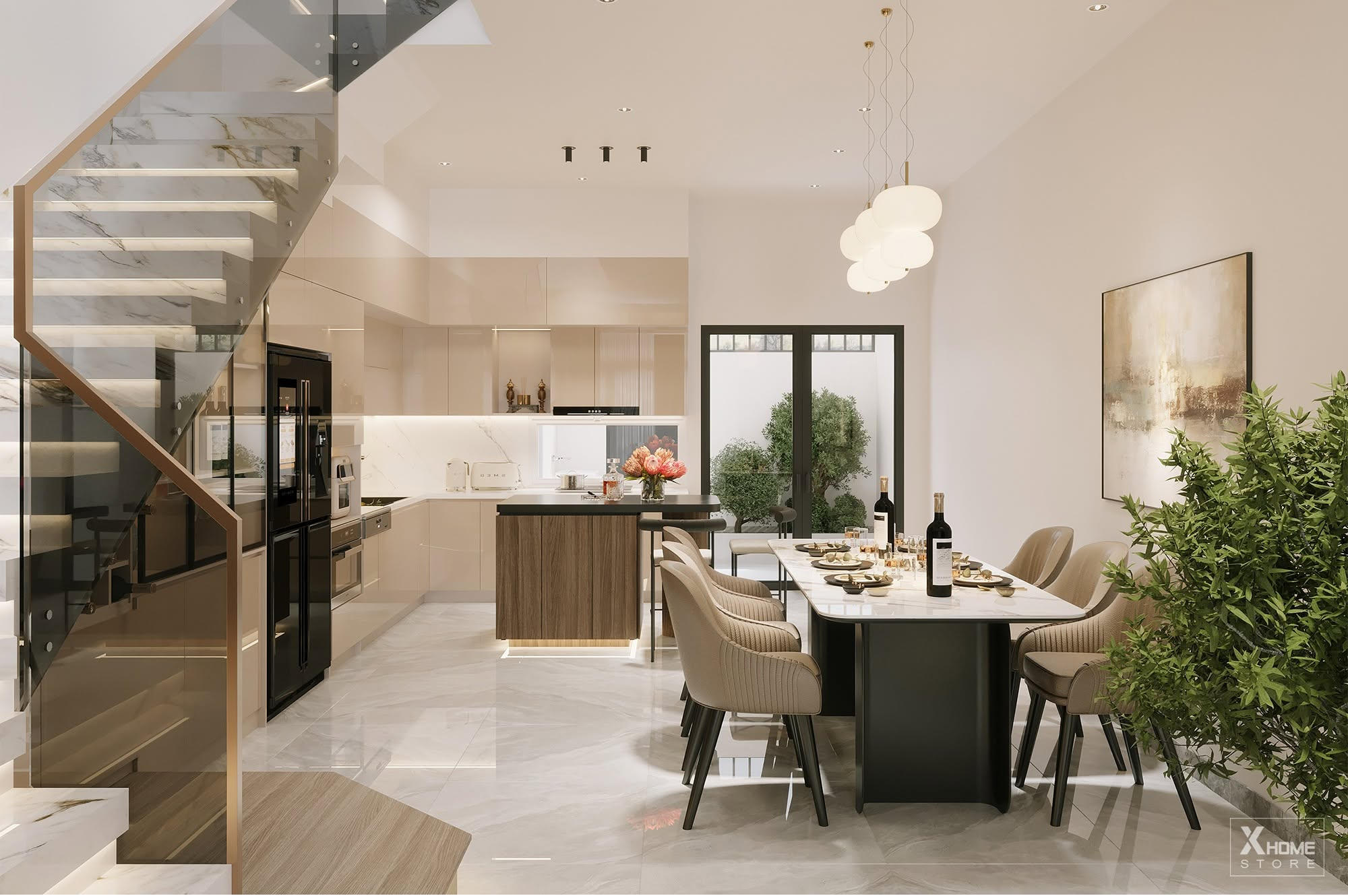 12+ lưu ý khi thiết kế nội thất nhà phố: Kinh nghiệm tối ưu không gian và chi phí 6 Phong thủy phòng bếp