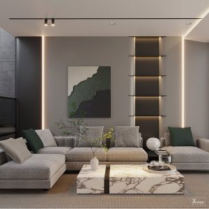 Mẫu nhà phố 3 nền đẹp phong cách hiện đại Garlic Building 31 Thiết kế nội thất nhà phố 3 tầng 1 tum Bao Bao House 2