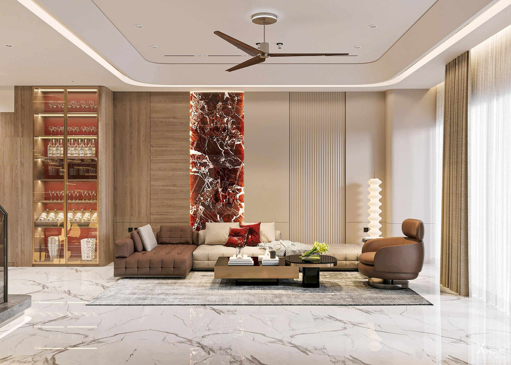 Thiết kế nội thất nhà phố hiện đại 2 tầng Thanh Dat House 14