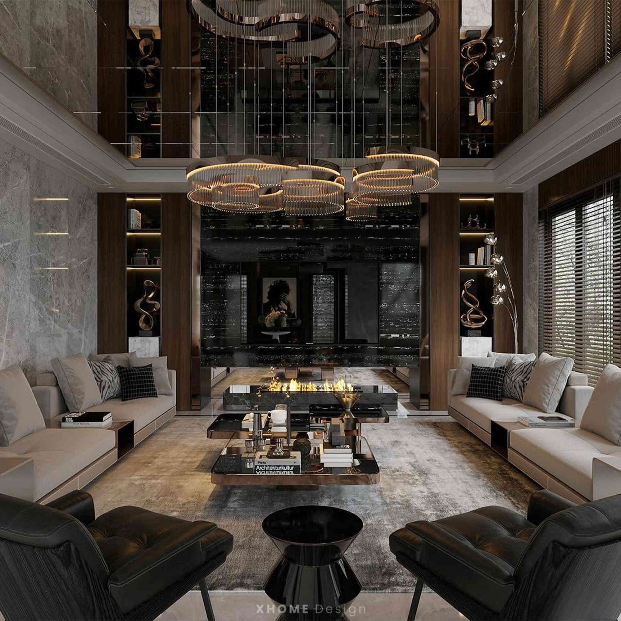 Thiết kế nội thất nhà phố phong cách luxury