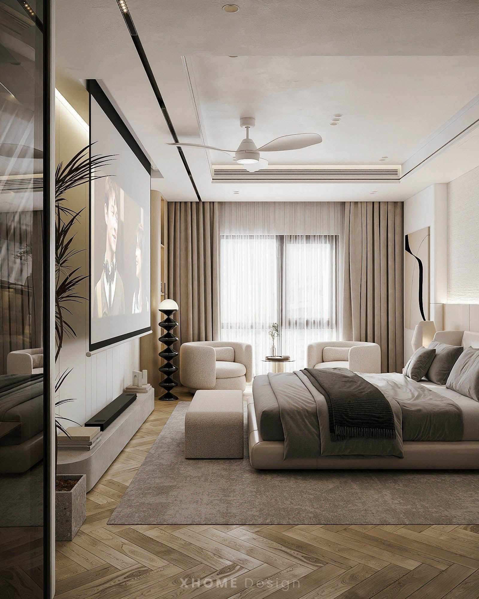 Báo giá thiết kế thi công nội thất nhà phố trọn gói + 99 mẫu đẹp 7 Thiết kế thi công nội thất phòng ngủ Maste