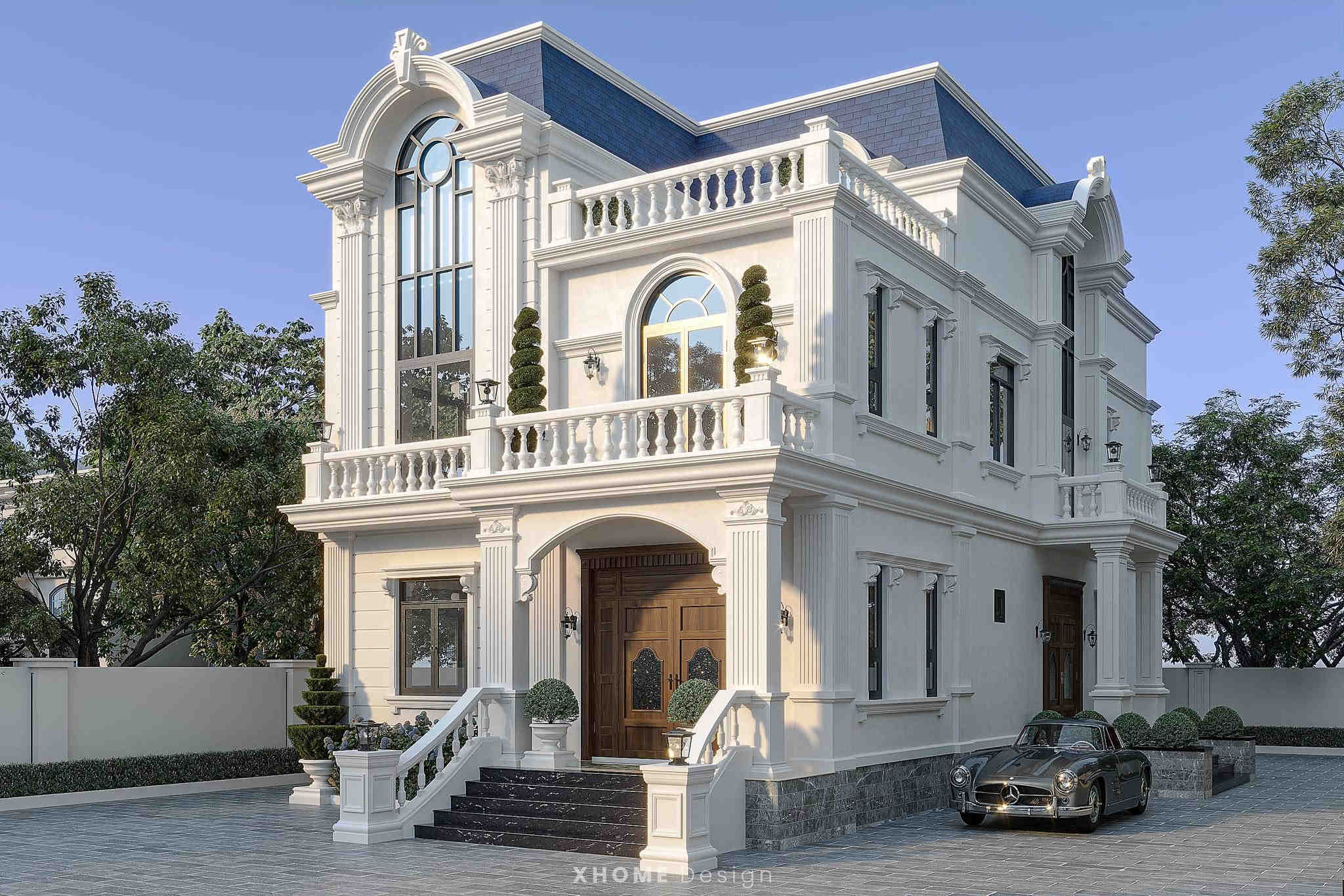 Latest Detailed Price List for a Complete 2-Story Villa Construction Package (2026) Cost of building a 2-story neoclassical villa