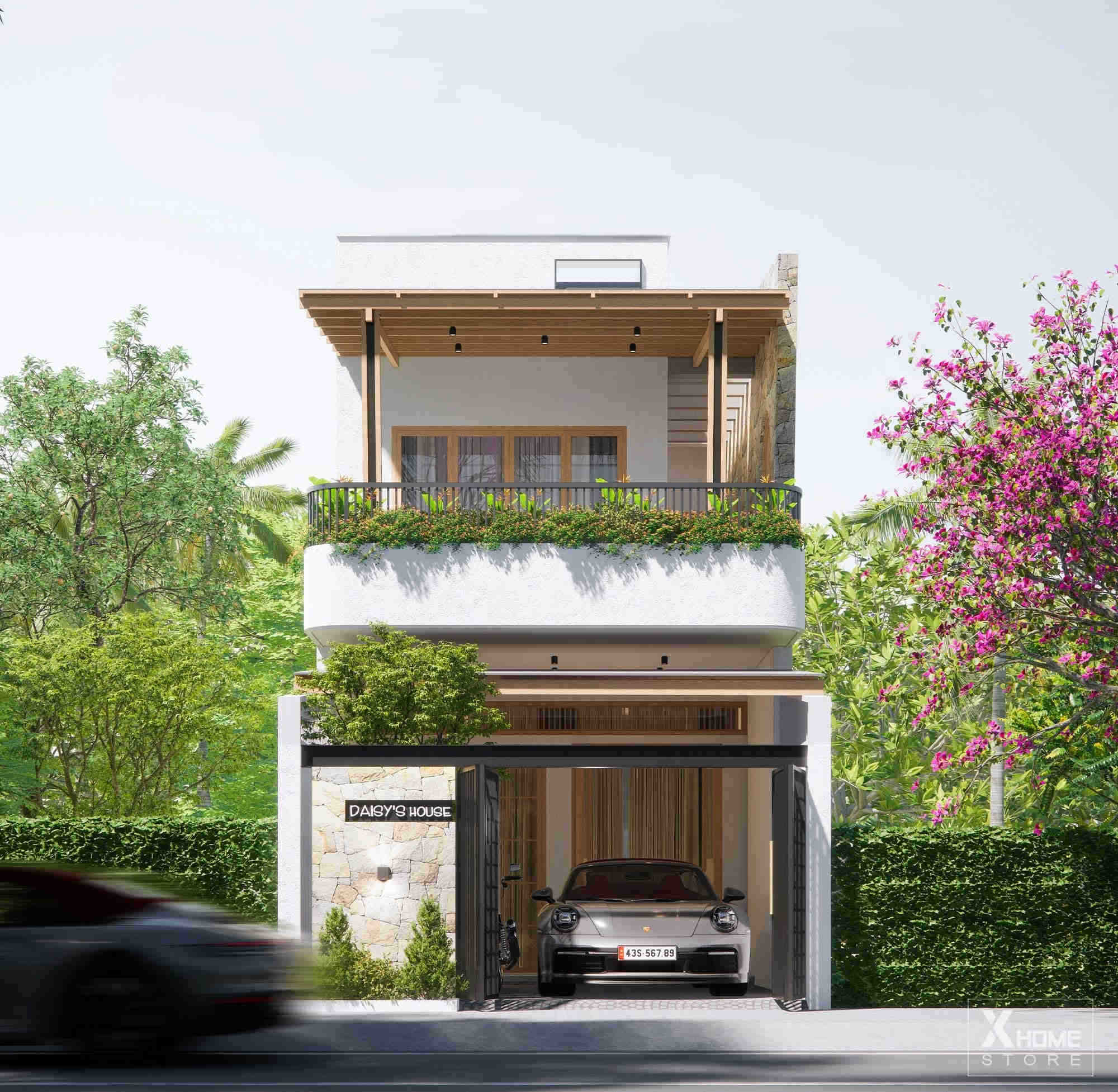99+ Beautiful, Modern, and Functionally Optimized Townhouse Designs 6 Modern and cost-effective 2-story townhouse design.