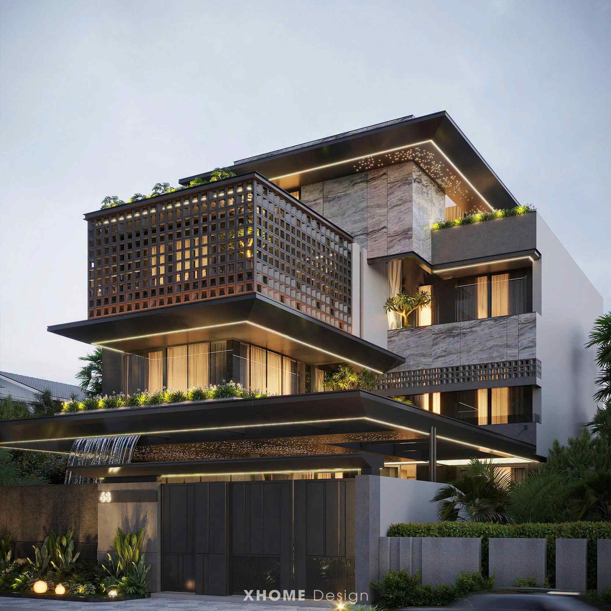 Modern 4-story villa design - Tien Yen Villa 7
