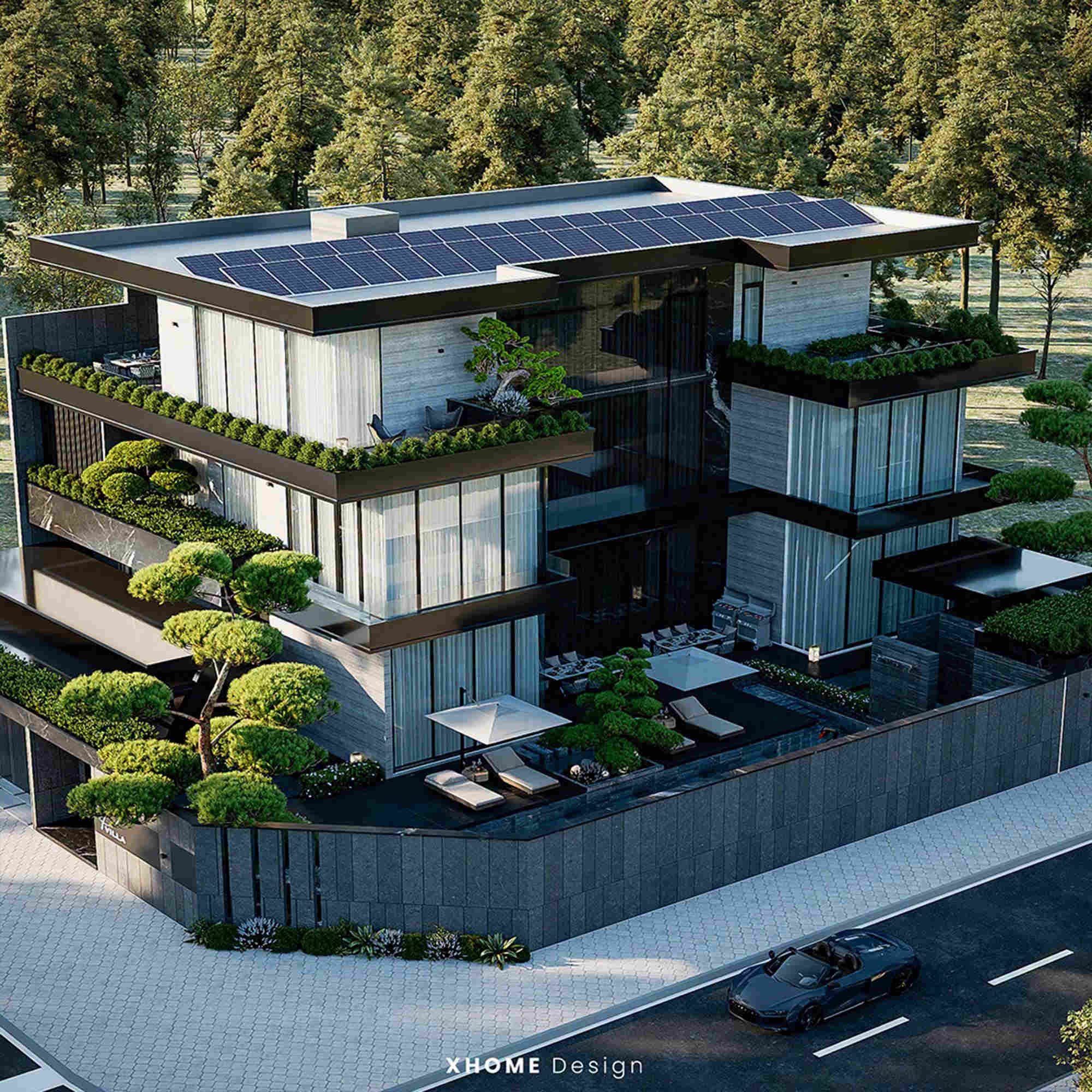 Modern villa design, 939m² - P Villa 12